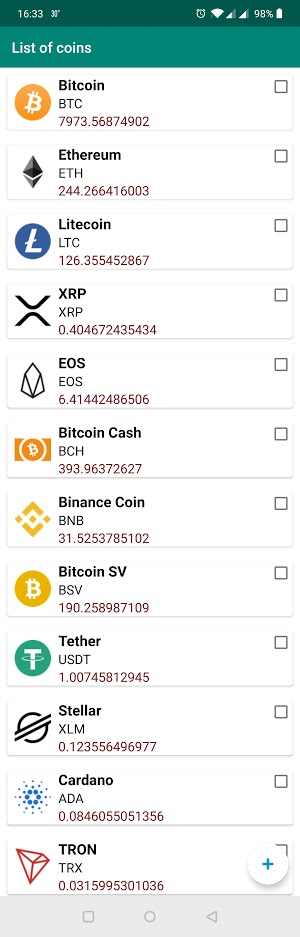 Coin List