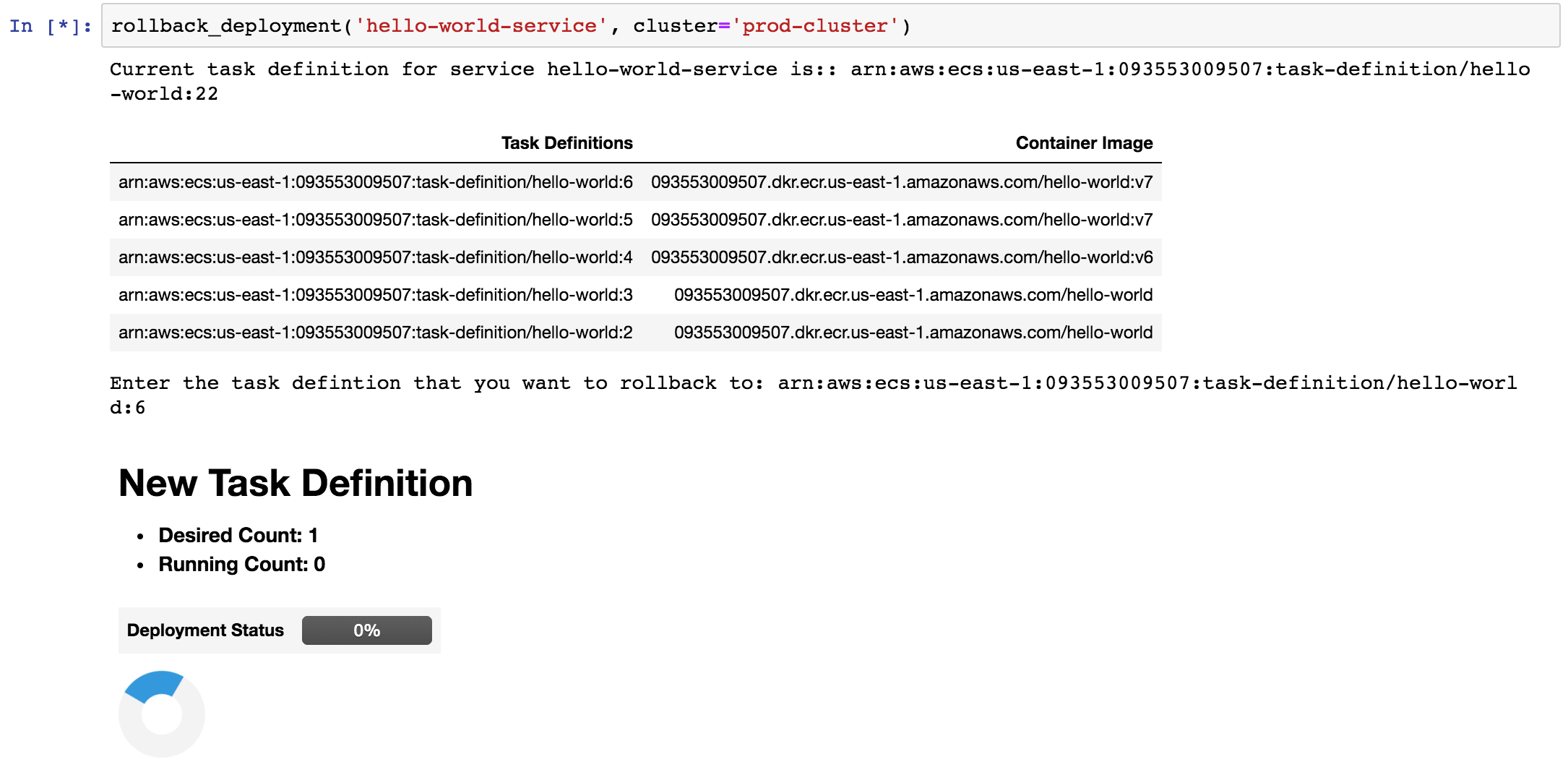 ECS Rollback Example