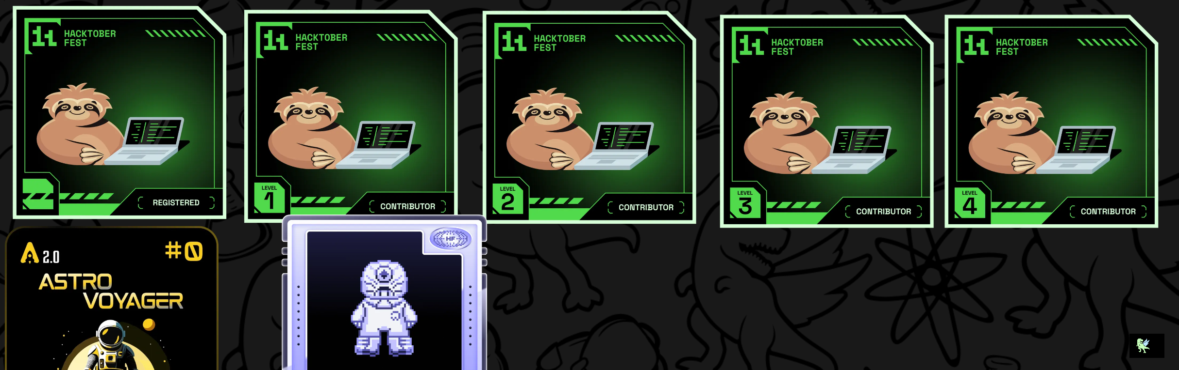 An image of @ritaban06's Holopin badges, which is a link to view their full Holopin profile