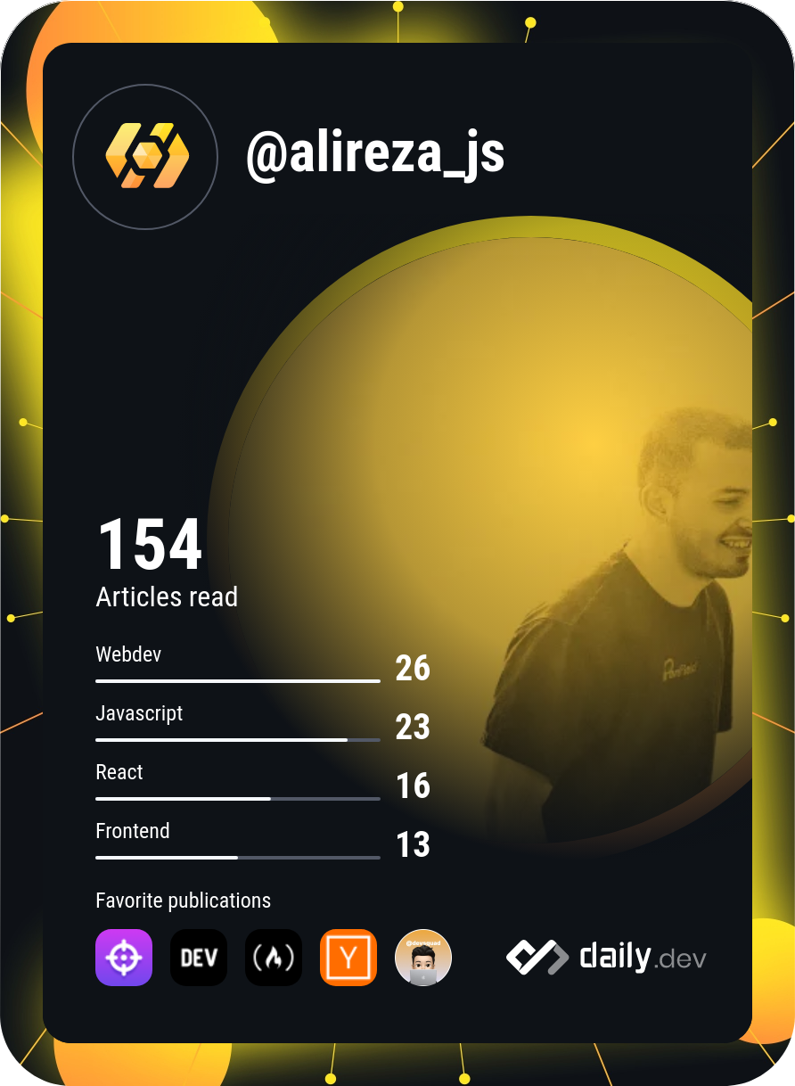 Alireza.js's Dev Card