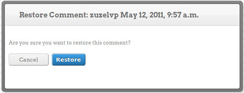restore comment