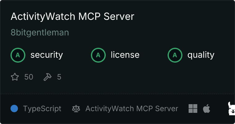 ActivityWatch Server MCP server