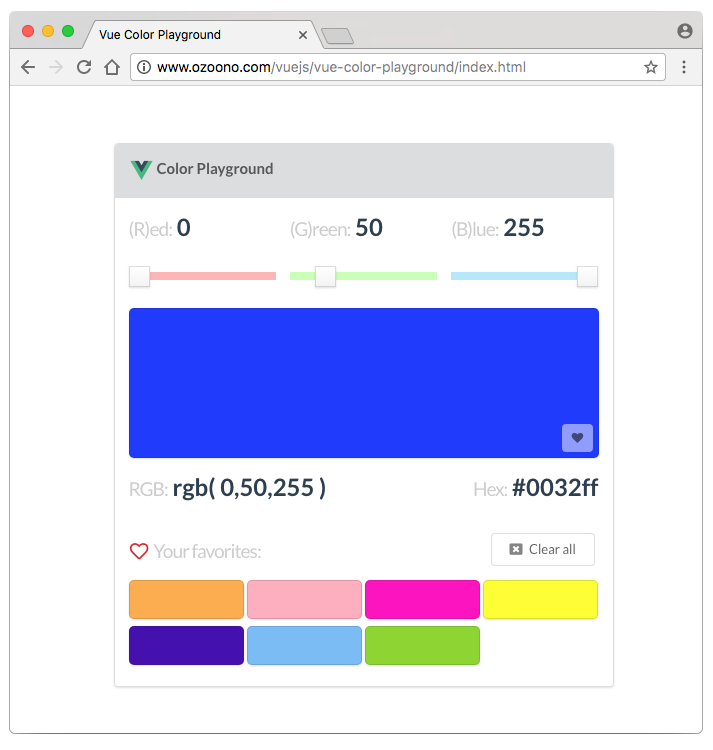 vue-color-playground demo