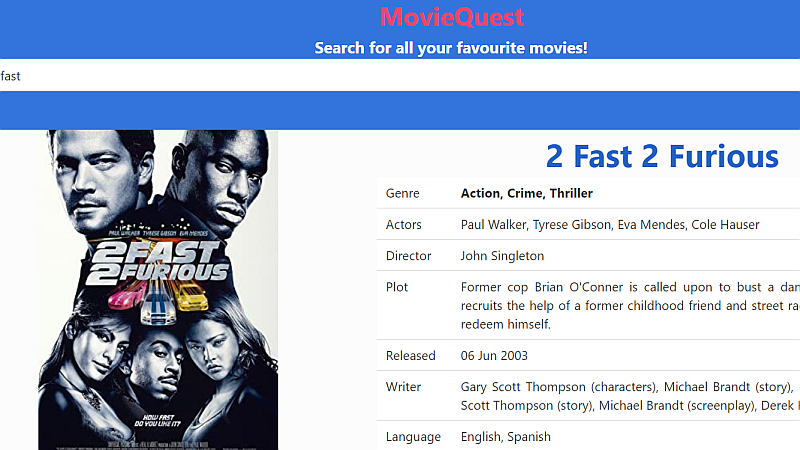 Movie Flicks - Movie Search 2