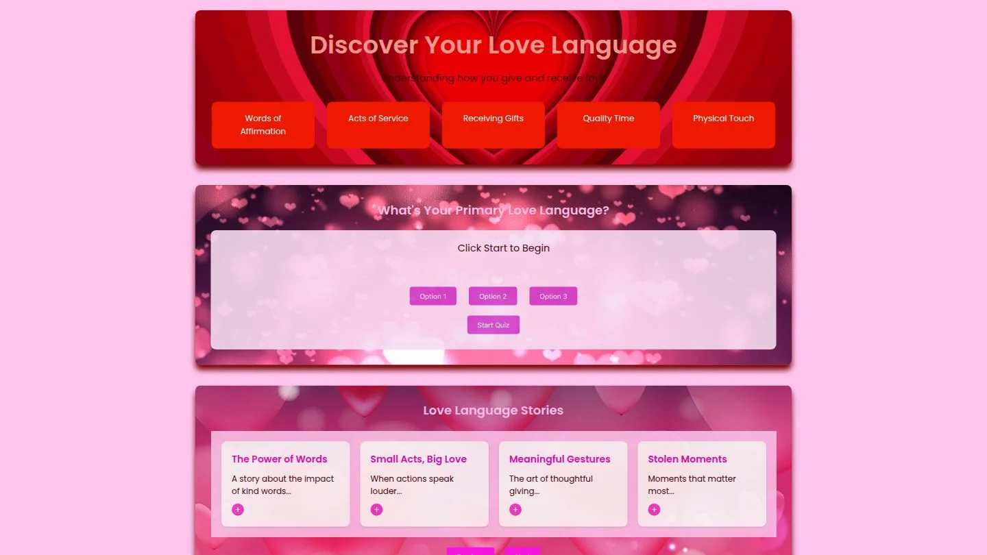 Love Language Discovery Screenshot