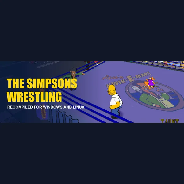 The Simpsons Wrestling game image
