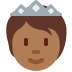 Person with crown medium-dark skin tone