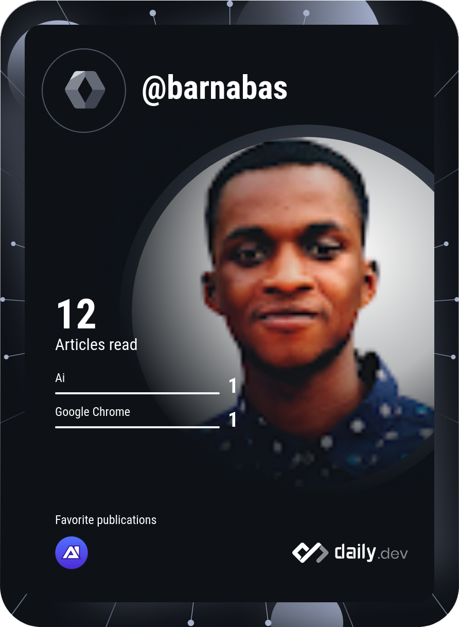 Barnabas Jojolola's Dev Card