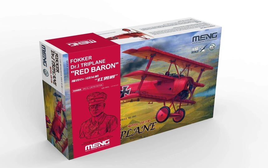 fokker-dr-i-triplane-w-red-baron-bust-meng-qs002s-1