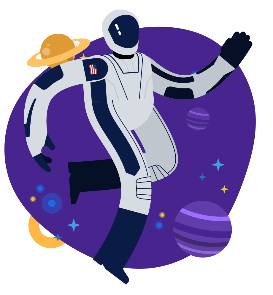 ilustração de um astronauta
