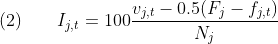 sub-index score equation