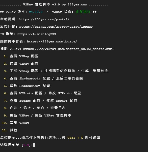 V2Ray 管理面板