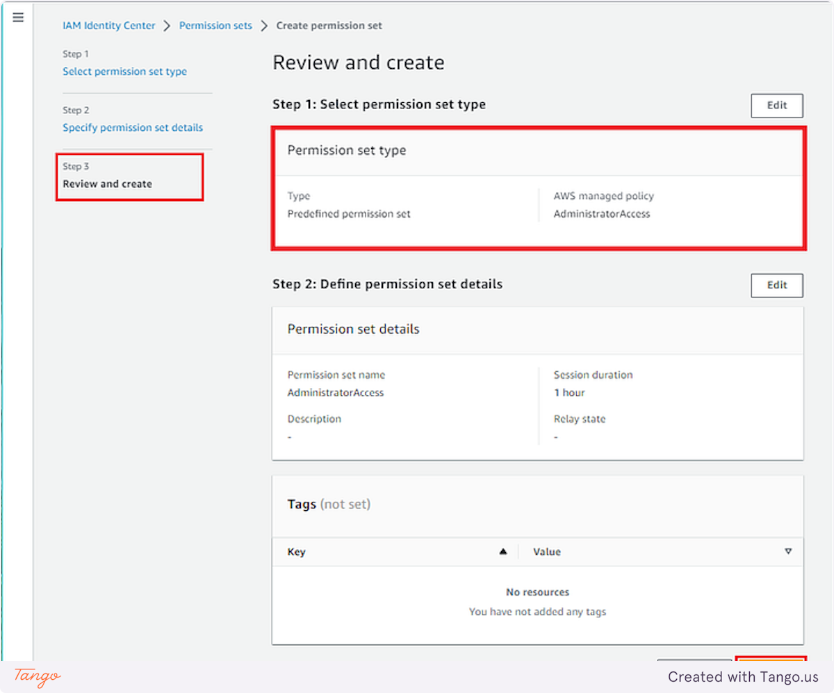 Step 3: Review and Create