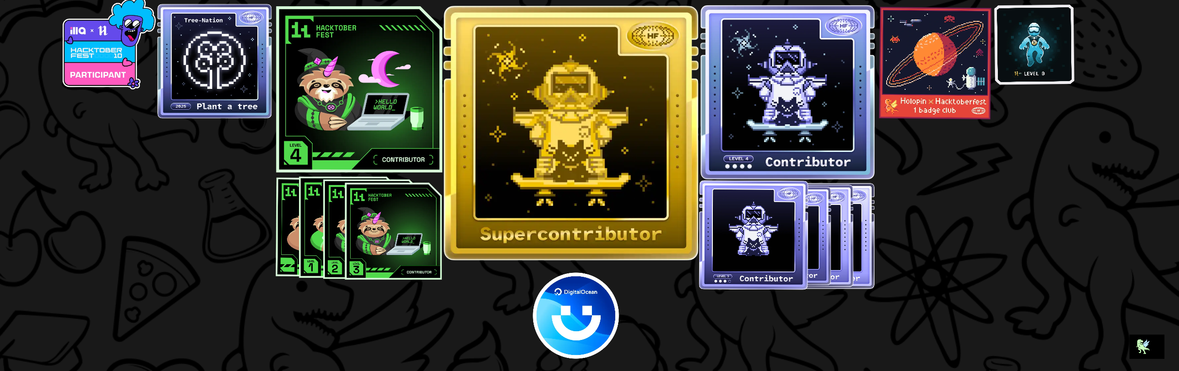 An image of @puneeth072003's Holopin badges, which is a link to view their full Holopin profile