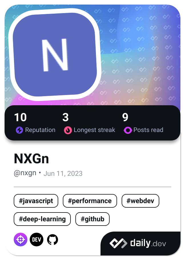 NXGn's Dev Card