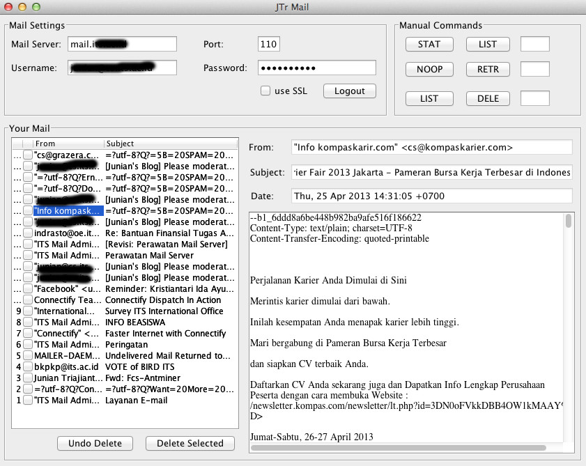 JTR Mail Client