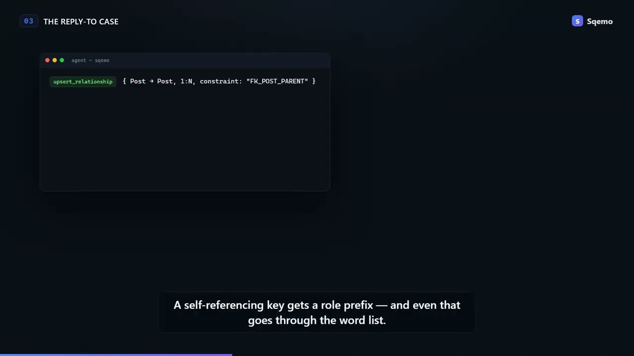 Building a database schema with an AI agent — without naming a single column (3:25)