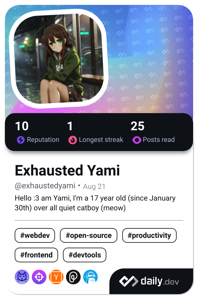 Exhausted Yami's Dev Card