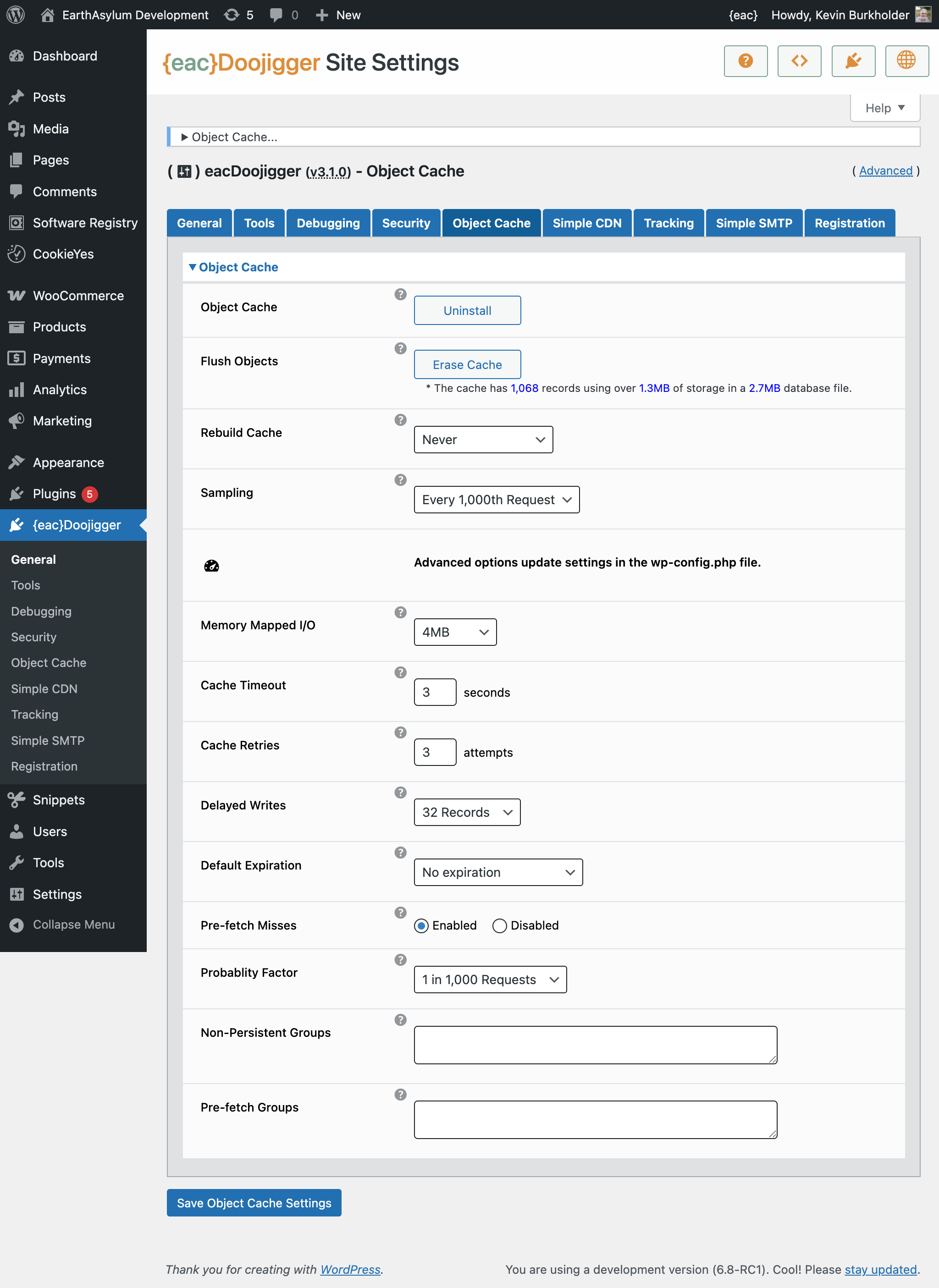 {eac}ObjectCache Advanced