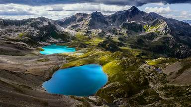 Jöriseen lakes in the Silvretta Alps, Switzerland (© Florin Baumann/Getty Images)