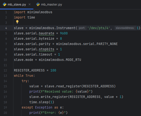 Modbus Slave File