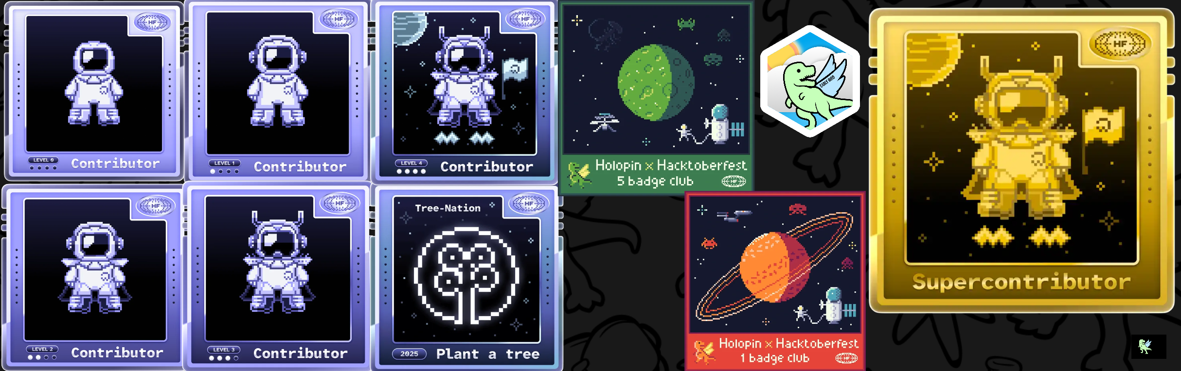 Holopin badges of Angela Bera