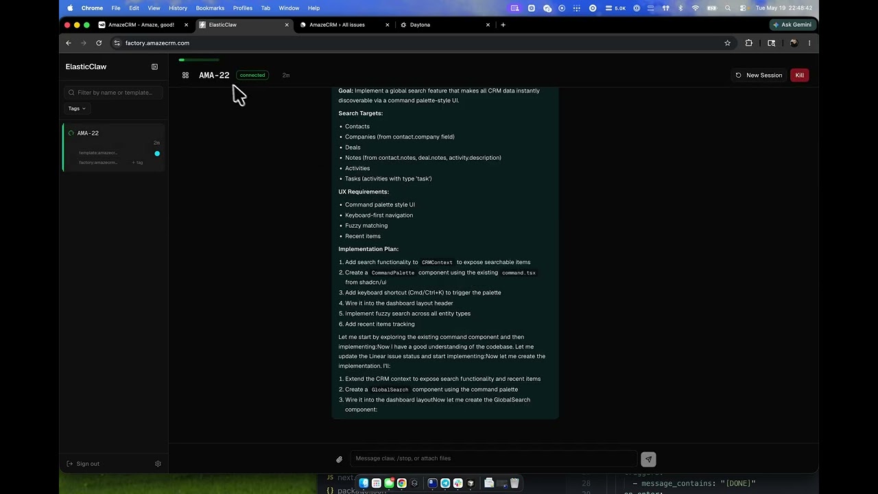 ElasticClaw walkthrough video