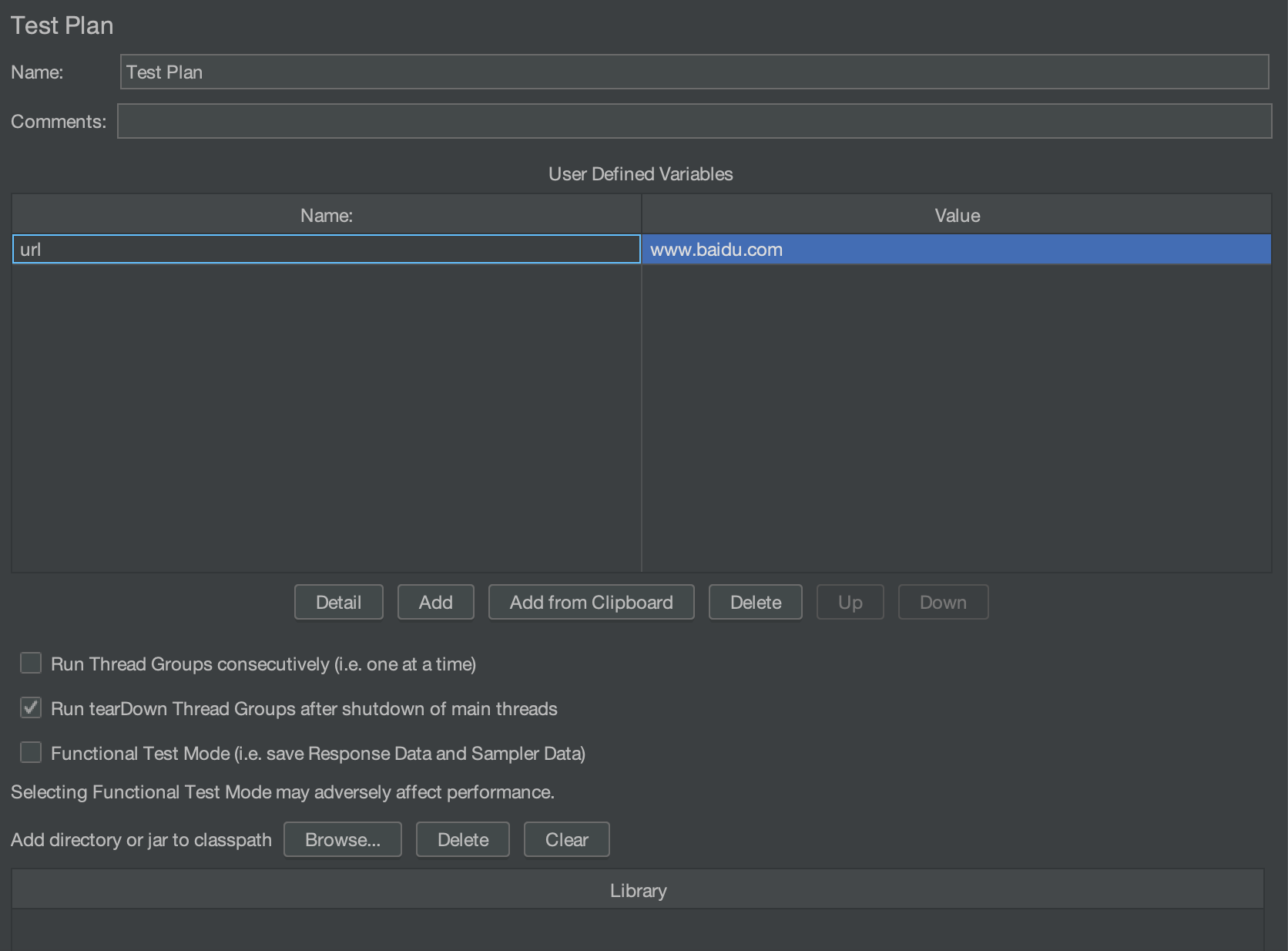 JMeter test plan