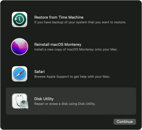 Disk utility