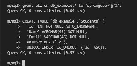 mysql result