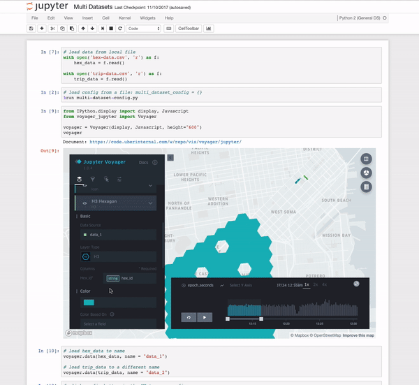 Kepler.gl for Jupyter Notebook