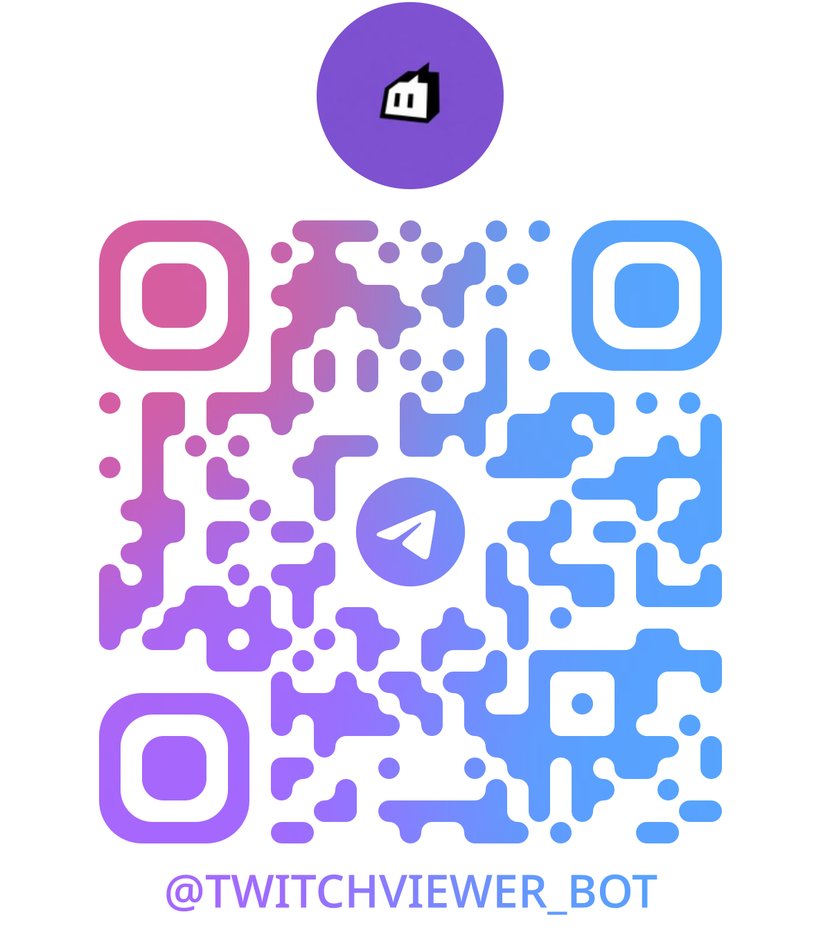 Telegram bot QR code