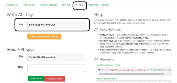  Getting API Key from ThingSpeak for ESp32
