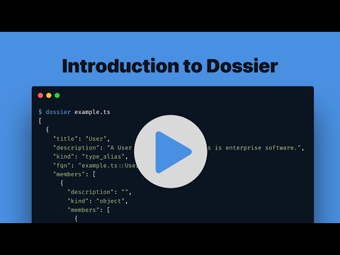Introduction to Dossier video