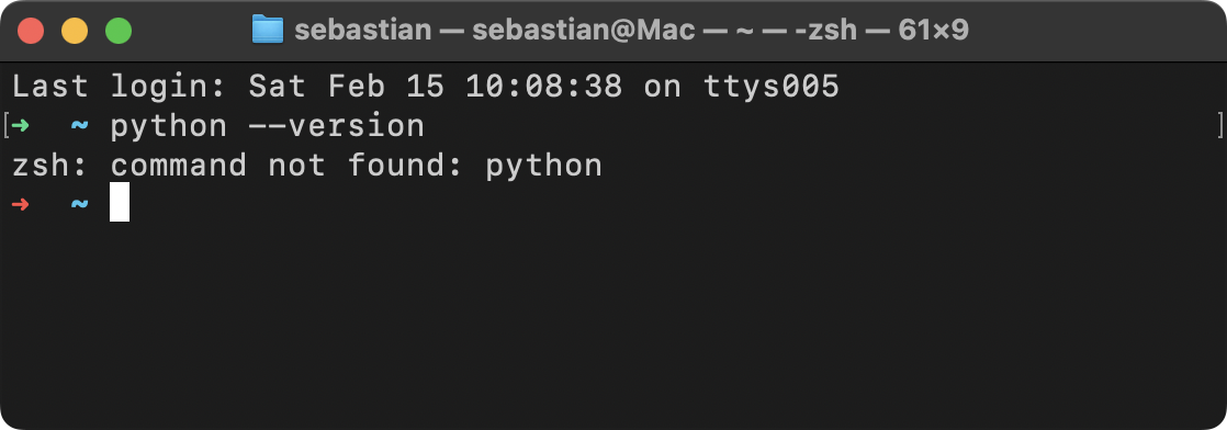 No Python Found