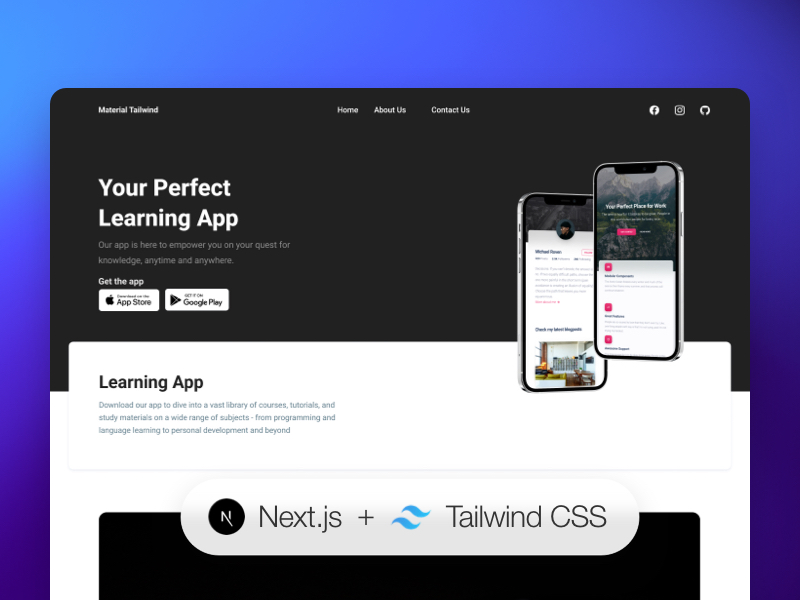 GitHub Creativetimofficial Nextjs Tailwind App Presentation Page