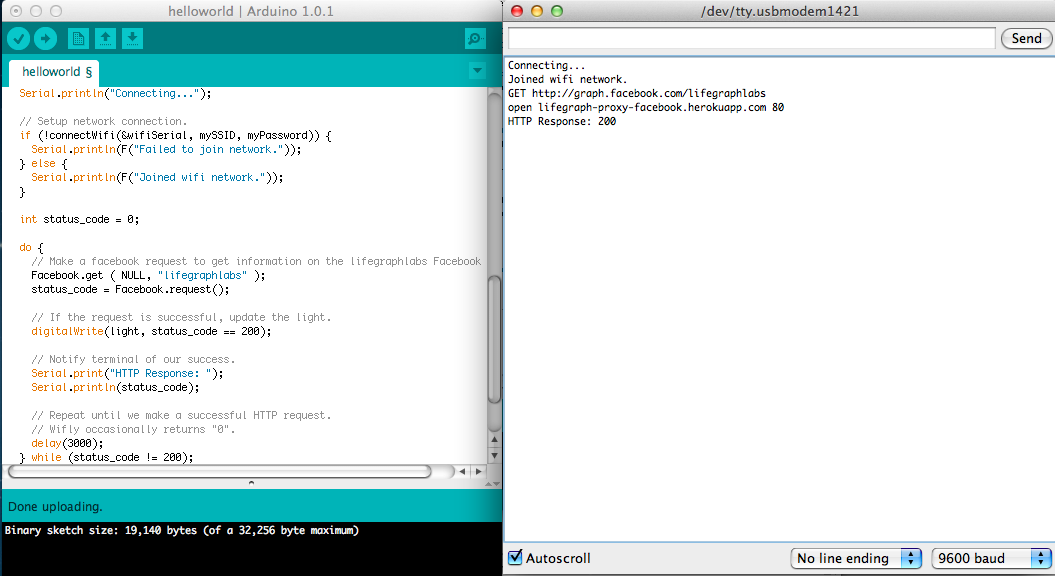 Arduino output