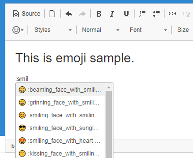 Current emoji sorting order