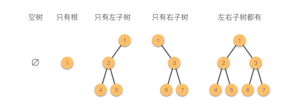 二叉树的形态