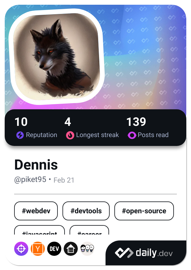 Dennis's Dev Card