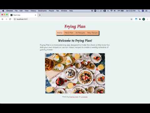 Screenshot of project walkthrough