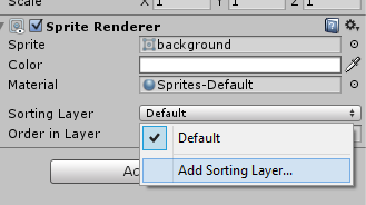 Sorting layer list