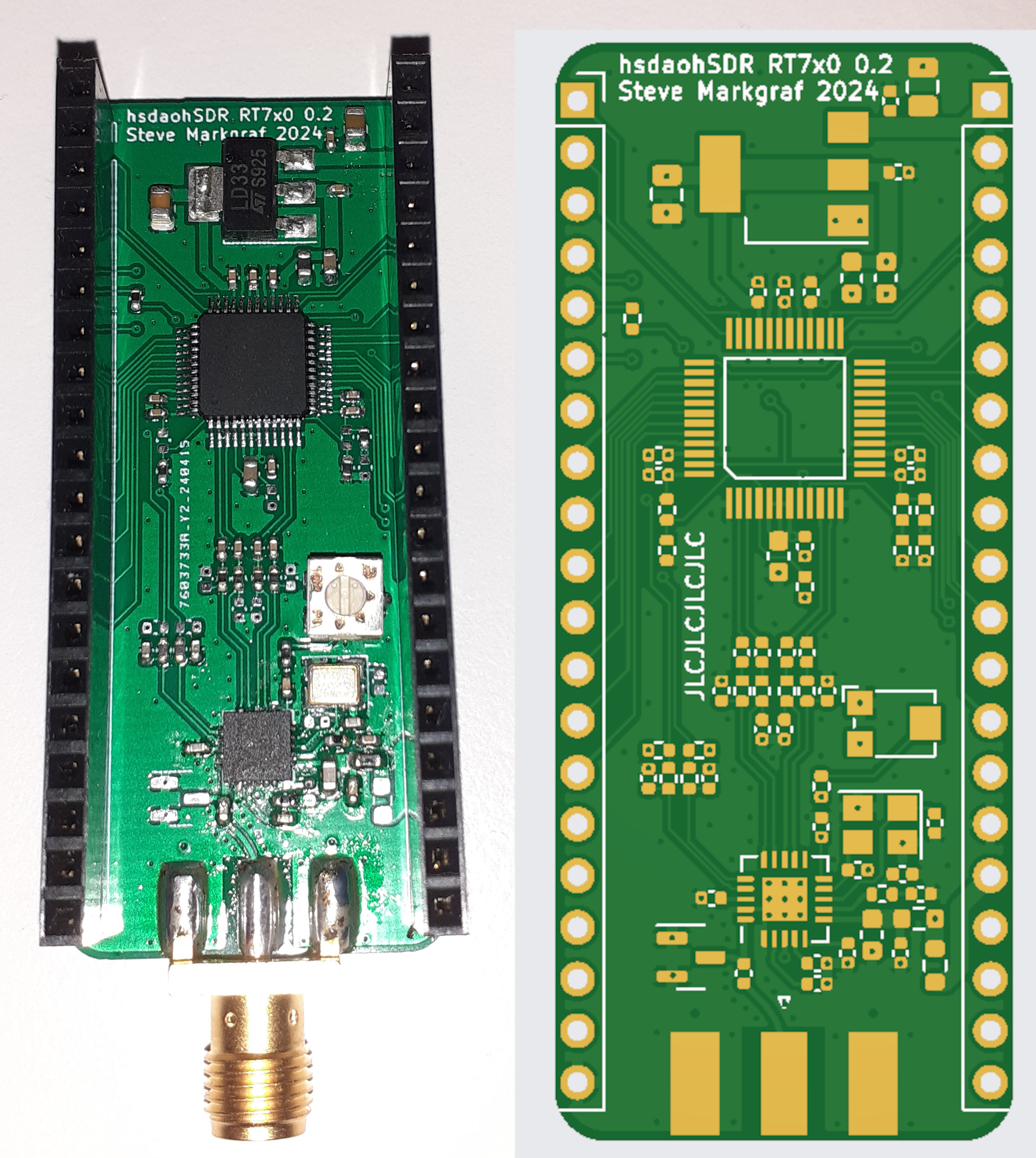 hsdaohSDR PCB with RT720 tuner