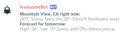 weather command example