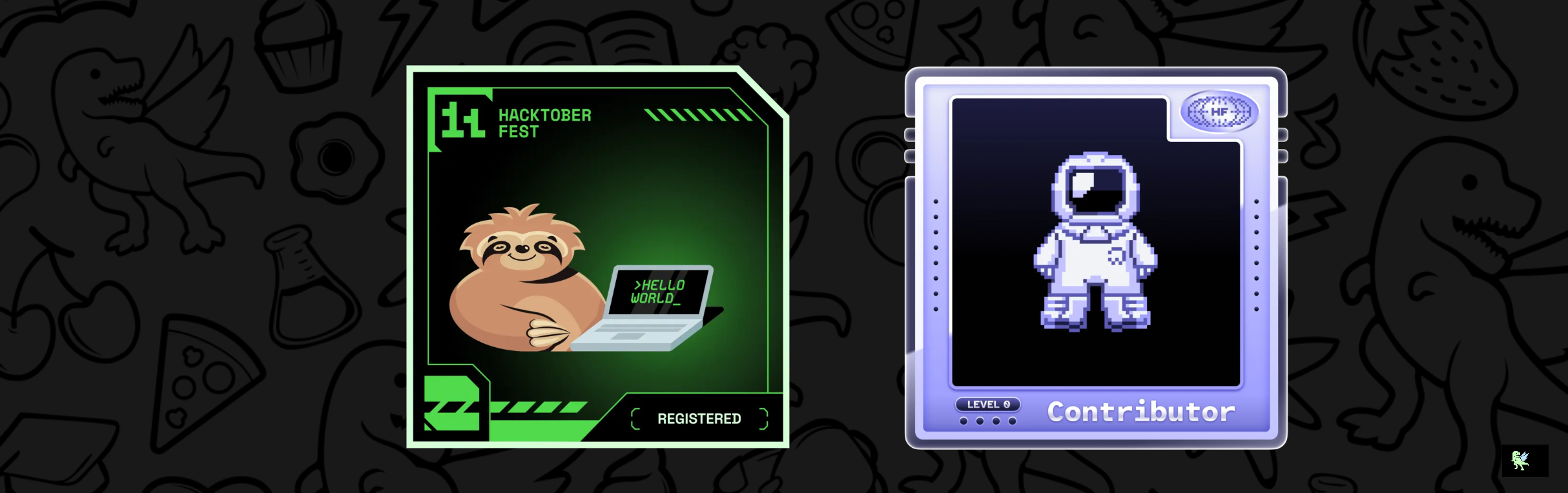 An image of @realnickey's Holopin badges, which is a link to view their full Holopin profile