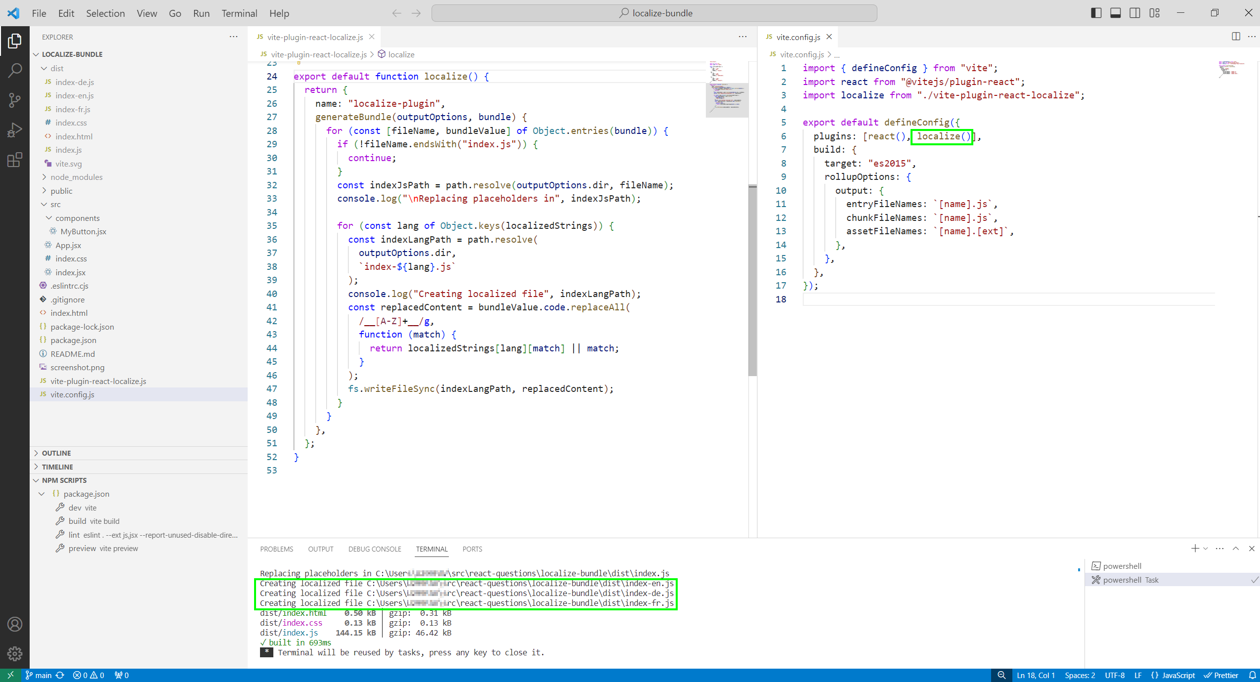 VS Code screenshot