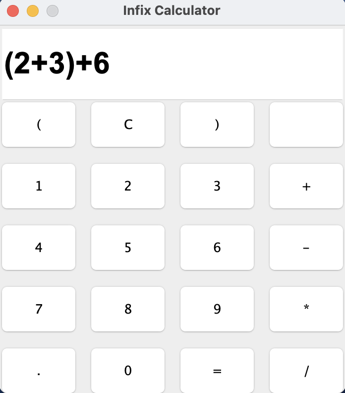 GitHub - bjohnson360/calculator: Infix Calculator from my Data ...