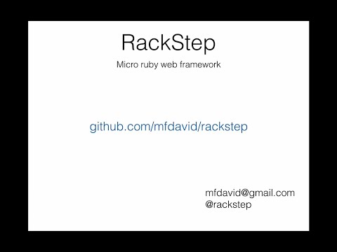 A quick introduction to RackStep