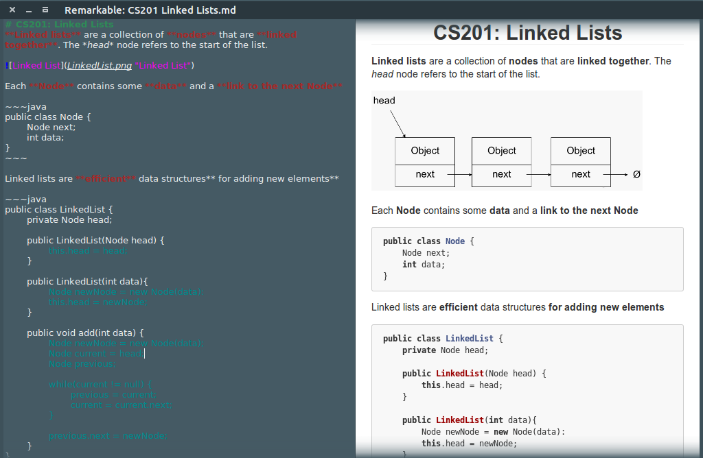 Remarkable Syntax Highlighting