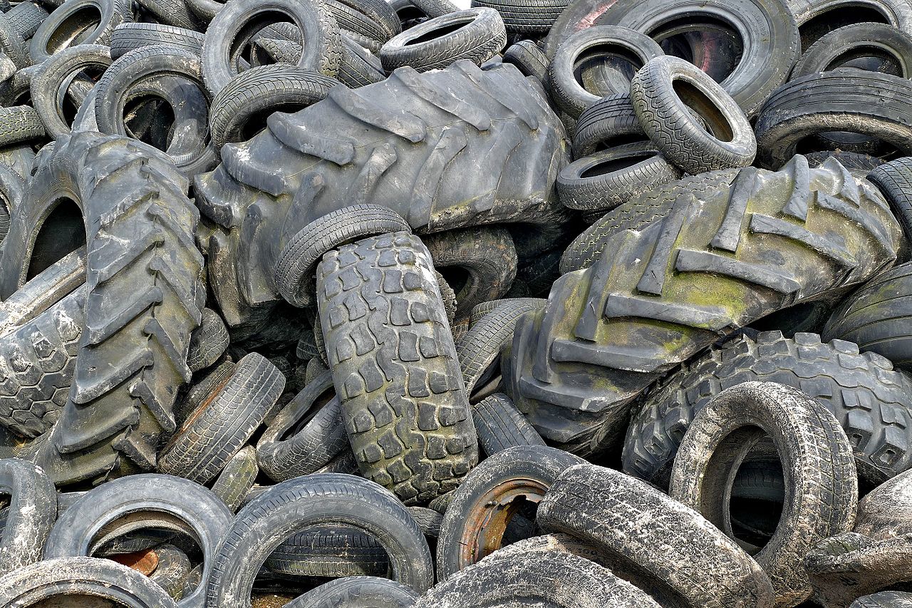 Abandoned tyres